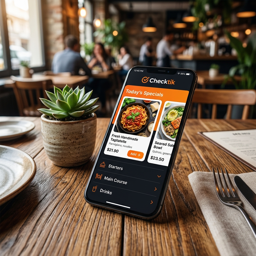 Kostenlose Restaurant App von Checktik